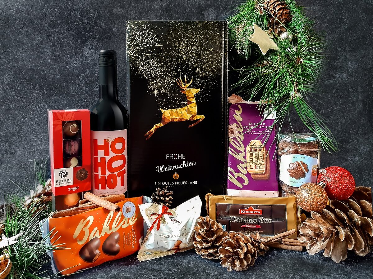 Geschenkbox Weihnachten gefüllt