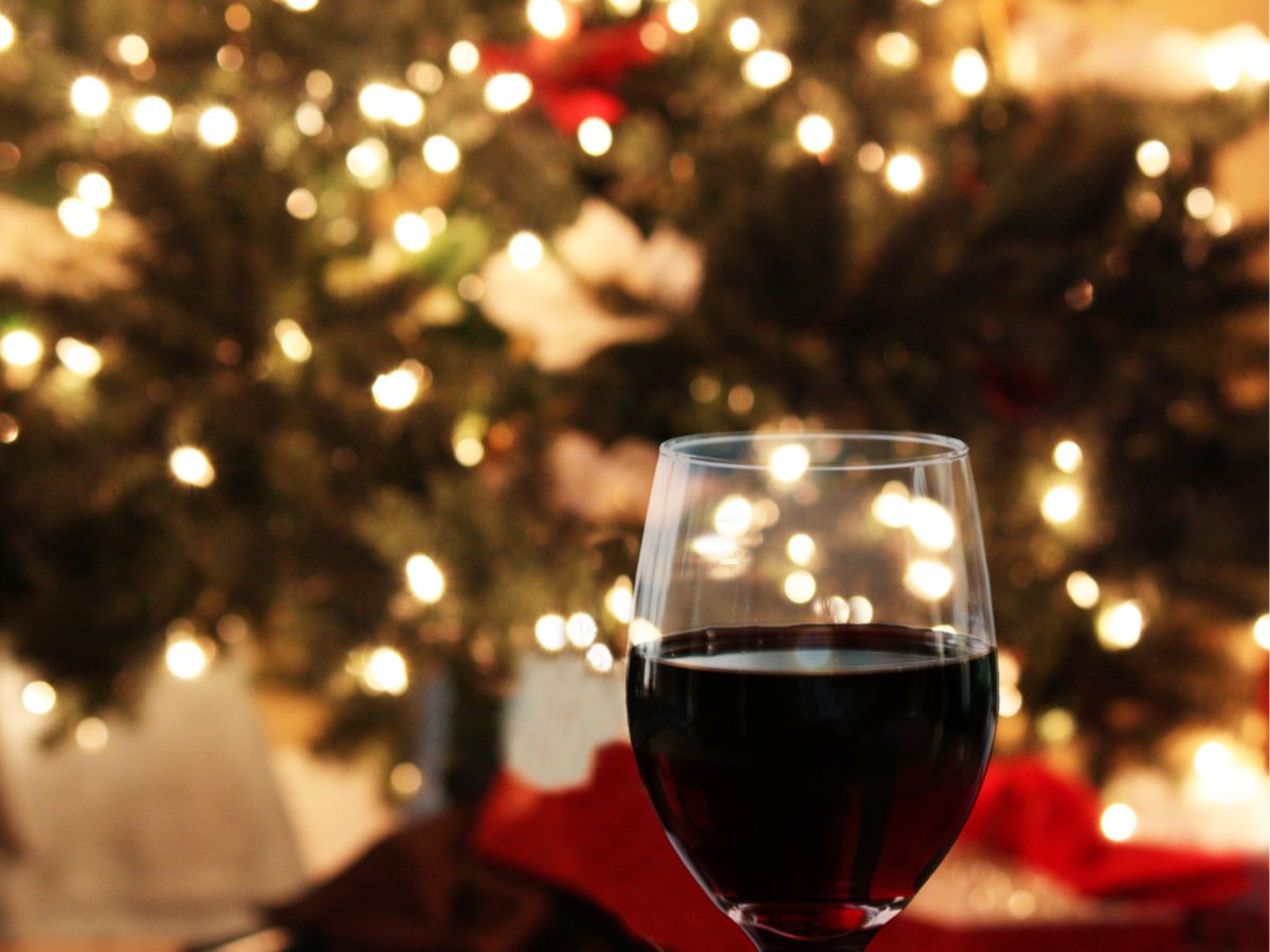 Rotwein zu Weihnachten